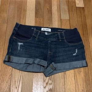 DL1961 maternity jean shorts